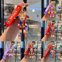 Cartoon Cross Border Digital Circus Clown Keychain Doll Clown Pending Sac Car Keychain Gift