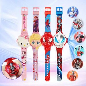 Cartoon schattig mooi projectiehorloge Elektronisch horloge Kleuterschoolprijs klein cadeau speelgoedhorloge voor kinderen