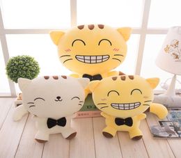 Cartoon Cute Cat Doll Big Tail Big Face Toys Plush Pillow Molls Trae regalos felices de algodón para niños para niños039s Toy9618324