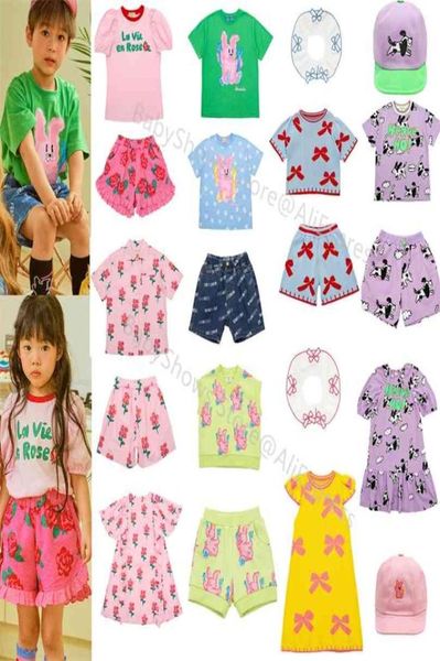 Dibujos animados lindos niños camiseta verano niños niñas niños camisetas pantalones cortos bebe ropa para niños pequeños traje hermanas hermanos a juego 2108043976761