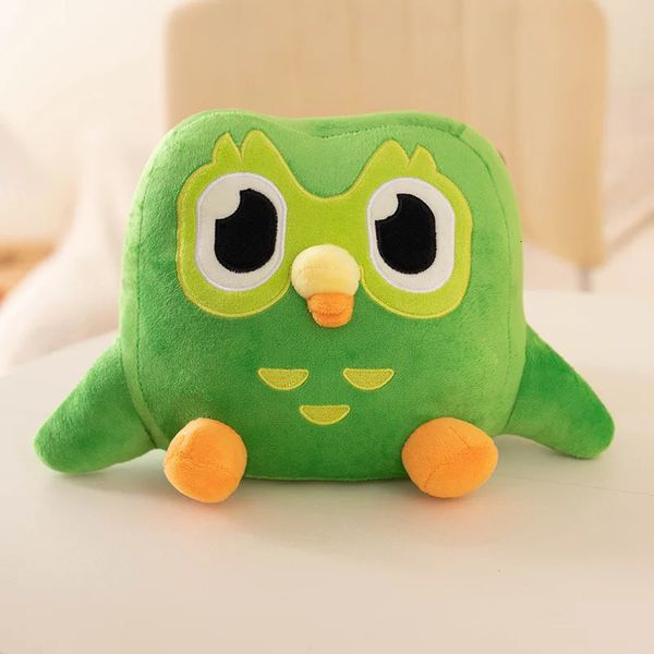 dessin animé mignon vert vert peluche enfant jouet mignon hibou fun poupée molle remplie animal enfant cadeau d'anniversaire décoration de maison 240426