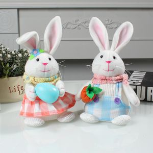 Cartoon schattig groeiende konijnenpop Easter Party Levers Desktop Decoration Ornament Pendant