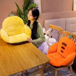 Cartoon schattige hamster aardbeien wortel pluche speelgoed stoel kussen vloer kussen baby bank stoel decor comfort creatief cadeau j220704