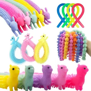 Cuerdas elásticas UnicornToys para niños Juguetes sensoriales coloridos Juguetes elásticos de gusano a granel para niños y adultos Alivio del estrés Favores de fiesta Rellenos de medias