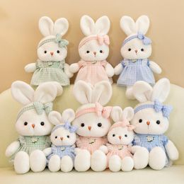 Cartoon schattig konijnen pluche speelgoed als geschenken voor meisjes en kinderen met fijn vakmanschap en schattige vormen groothandel