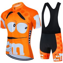 Cartoon Cycling Jersey Sets Men Cycling Clothing Summer Short Sleeve MTB Bike Suit Road Racing Bicycle Ademen Riding Kleding 240407