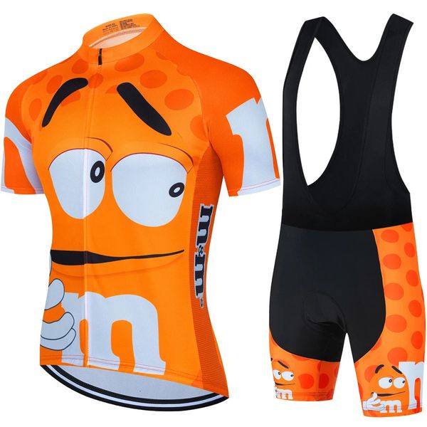 Cartoon Cycling Jersey Fents Men Cycling Vêtements Summer Suit à manches courtes Suisse à vélos Route Route Bicycle Brestable Riding Clothes240417