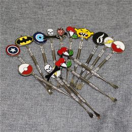 Cartoon Dabber Packet Metalen Dabber Zinklegering Roken Tool Glass Bongs Tool Glass Water Pipe DAB Olierouts