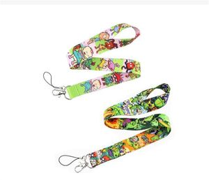 Cartoon Dinosaur Anime Lanyards Cool Strap Correa de teléfono móvil Lanyard de identificación de la tarjeta de identificación para llaves Diy colgando cuerda cordones