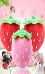 Cartoon Dog Toys gevuld piepend huisdierspeelgoed schattige pluche puzzel voor honden Cat Chew Squeaker piepende Pet Strawberry Toy859011333