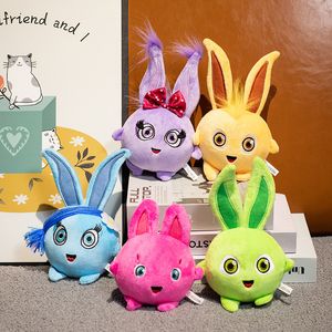 Dessin animé lapin de Pâques poupées animaux en peluche jouets en peluche lapin jouet belle rose bleu jaune violet lapins peluches enfants jouet décoration de la maison 5 styles