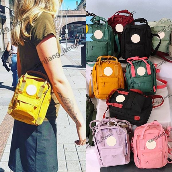 Dibujos animados Moda Fox Sling Bolsa de hombro Mochila de lona impermeable Bolsas de viaje Crossbody Fanny Pack Logo Bolso Totes Satchel Monedero Bolsa de pecho Paquetes de deporte de playa