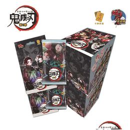 Personnages De Dessins Animés 2022 Demon Slayer Cards Box Hobby Collection Tcg Jouer Jeu Rare Carte Kimetsu No Yaiba Pour Enfants Cadeau Jouet Drop Dh8L5
