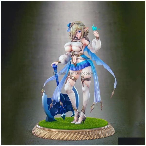 Figurines de dessins animés 26 cm Nsfw Soft Elf Village 5ème villageois Kukuru Y Nude Girl Modèle PVC Action Hentai Figure Adt Jouets Poupée Livraison directe Dhm5Z