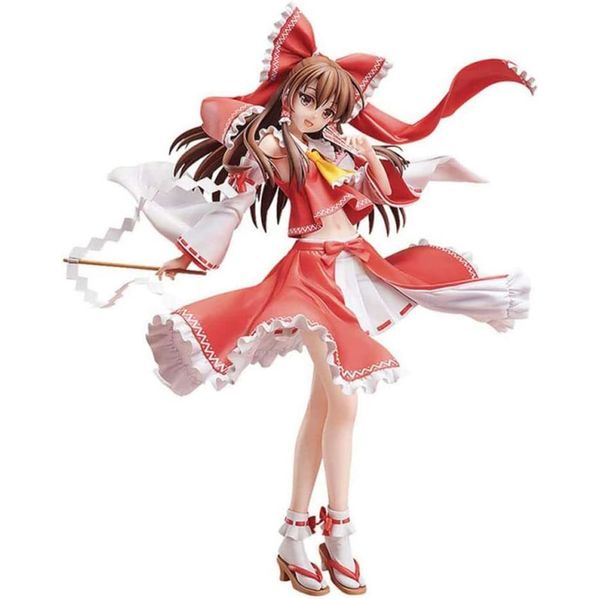 Figuras de dibujos animados 41cm Super tamaño chica japonesa Anime figuras Touhou Project Hakurei Reimu Pvc figura de acción escritorio decoración modelo Juguetes