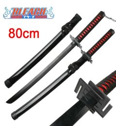 Figuras de dibujos animados de 80cm, espadas de Anime para niños, juguete juvenil, Cosplay Katana BLEACH Ichigo Kurosaki Zangetsu Sword T2211087297693