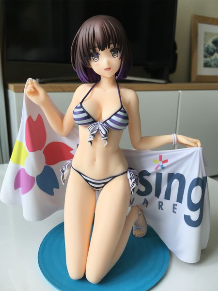 Figurines de dessin animé Saenai Heroine no Sodatekata Kato Megumi 1/7 maillot de bain Ver PVC figurine Sexy Cut Girl Anime Hentai modèle poupées jouets cadeaux