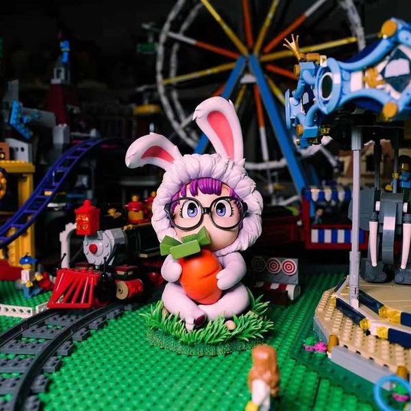 Figuras de dibujos animados Chándales para mujer ZOR Studio Arale conejo año GK Edición limitada estatua hecha a mano de resina Modelo estatuilla 240311