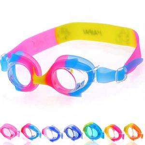 Cartoon vis siliconen zwembril kinderen kinderen zwemmen zwembad duiken zwemmen watersportbril kleurrijke waterdichte anti-condens