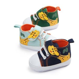 Cartoon giraf babyschoenen anti-slip zool babymeisje schoenen zachte katoenen peuter sneakers first walkers gc1403