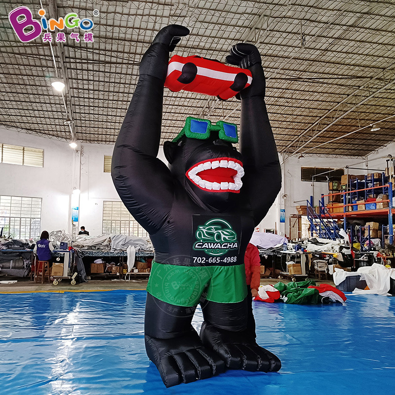 Cartoon gorilla animal inflatable model shopping mall decoration simulation animal theme decoration activity props