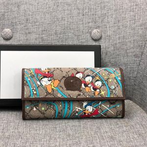 Cartoon Graffiti Portefeuilles Luxe Merk Letter Print Stripfiguur Rits Clutch Bags Heren Kaarthouders Unisex Portemonnees Opslag Portemonnee