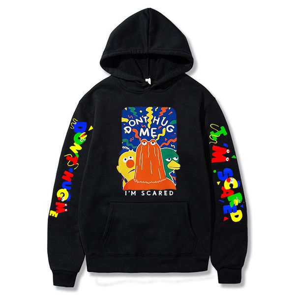 Dessin animé graphique ne m'étreigne pas j'ai peur sweats à capuche hommes sweats Y2k vêtements unisexe Sudaderas femmes vêtements Harajuku mode