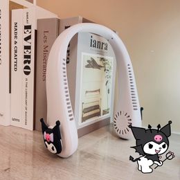 Ventilateur de cou suspendu de dessin animé ventilateurs de sports de plein air Anime Usb ventilateur de refroidissement silencieux cadeau pour enfants