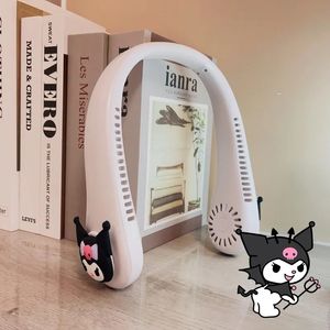 Ventilateur de cou suspendu de dessin animé, ventilateur de sport de plein air, Usb, ventilateur de refroidissement silencieux, cadeau pour enfants