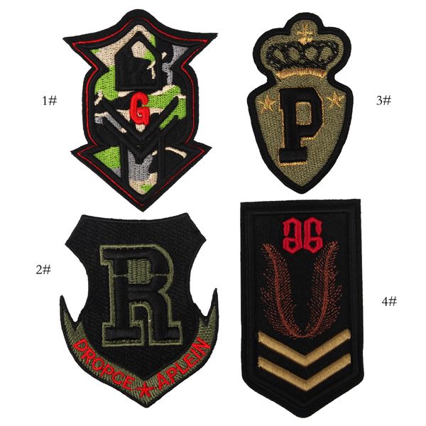 Dessin animé Harley Badge 3D broderie Patch tissu personnalisé coudre sur vache de bétail autocollant grande taille Patchwork appliques pour hommes vêtements militaires sac à dos