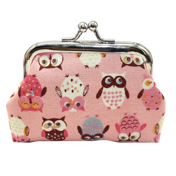 Titulaires de dessin animé sac à main pochette femmes portefeuille petit hibou changement sac sac à main carte portefeuille mignon Vintage portefeuille sac à main fille cadeaux