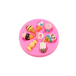 Cartoon Ice Cream Candy Silicone Mold Gereedschap DIY Handgemaakte Chocolade Crafty Cakes Gereedschap Dessert Decoratie Bakken Gadgets Nieuw