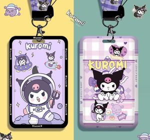 Cordón para estudiantes con diseño de dibujos animados Kawaii Cinnamoroll Kuromi, estampado de moda múltiple