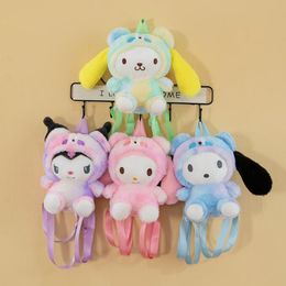 Dibujos animados Kuromi juguetes de peluche para niños mochilas lindas agarran muñecas de máquina al por mayor