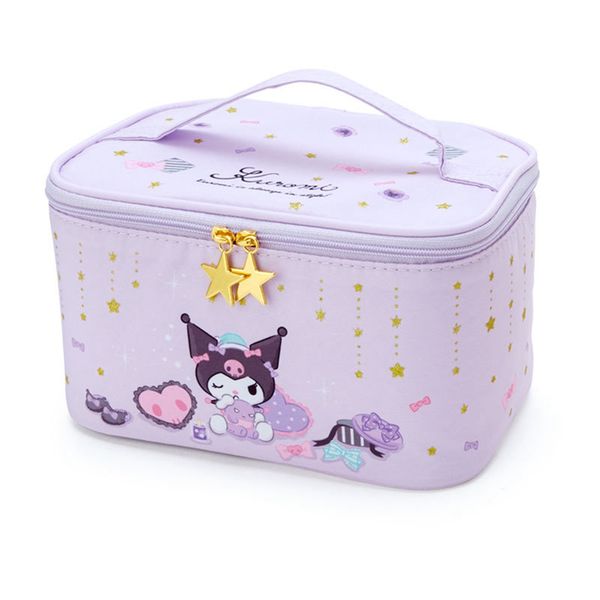 Cartoon Kuromi Makeup Sac mignon petits sacs de cosmétiques à lèvres Louis de maquillage organisateur