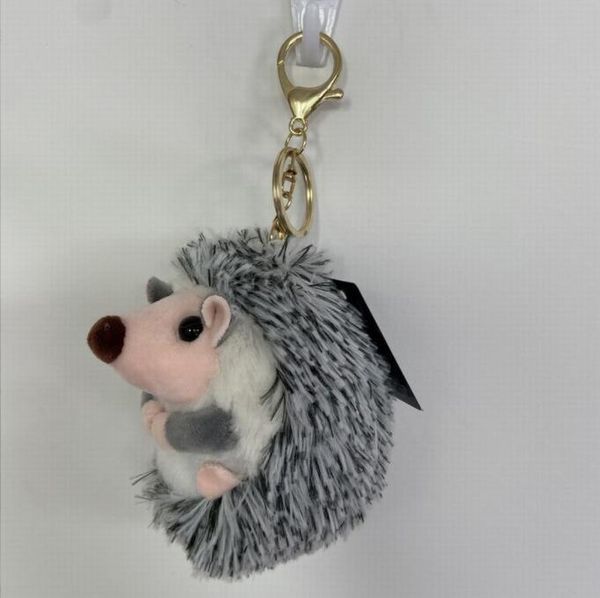 Dessin animé petit hérisson en peluche pendentif Boutique porte-clés sac voiture pendentif cadeau fille