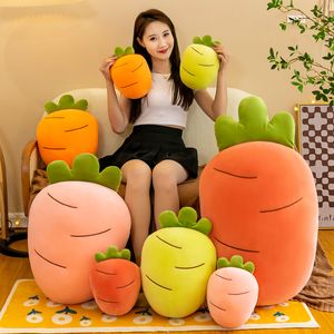 Dessin animé longue carotte en peluche mignon Simulation légumes carotte oreiller poupées peluches peluches pour enfants cadeau