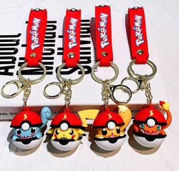 Cartoon Movie personnage Silicon Pendant Jewelry Key Chain Chain Backpack Ornement Car Key Ring Gifts 230326