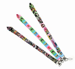 Cartoonfilm Lanyard voor toetsen USB ID Badge Holder Mobiele telefoon Case Banden Hang Rope Webbing Ribbon Keychain Lanyards