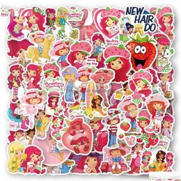 Cartoon Movie Stickers 50pcs Stberry Girls With Girl Iti Autocollant drôles DÉCSIONNES GUITATRE LAGE PVC PVC KID DUY DROP DIVRIVRE TOYS Gift Dhyq6