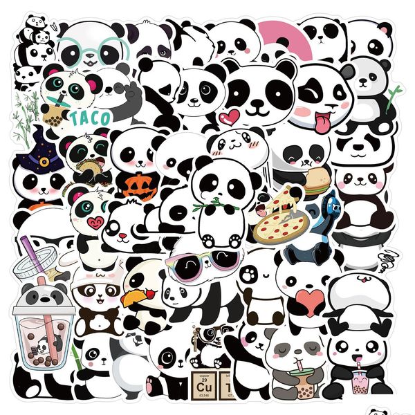 Pegatinas de películas de dibujos animados sexy 50pcs panda linda iti pegatina pared laptop lage de guitarra taza de guitarra skate skate clásico para niños entrega de juguete t dhpav