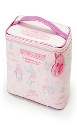 Cartoon My Melody Pink PU Bolsa de cuero Bolsas cosméticas Make Up Women Beauty Case Almacenamiento Bag T2005191128455