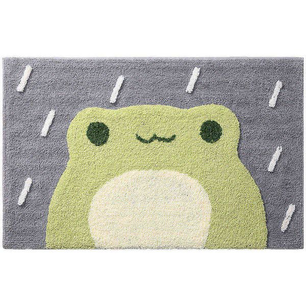 Cartoon Anti-Slip Mat Épais Flocage Tapis Mignon Grenouille Chien Salle De Bains Paillasson Enfants Chambre Rectangle Tapis Cuisine Absorbant Pad 211109