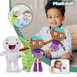 Cartoon Oddballs pluche poppen schattig groot wit klein meisje krokodil plush poppen speelgoed zacht knuffeldier kerstcadeau