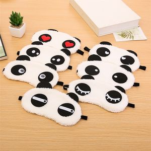 Cartoon Panda Eye Mask Party Favor Plush Sleep Eye Mask Voyage en plein air Masques d'ombrage portables