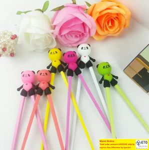 Cartoon Panda Learning Training Chopsticks For Kids Children Cute Safe Safe Chinese Tikstasten leerling geschenken