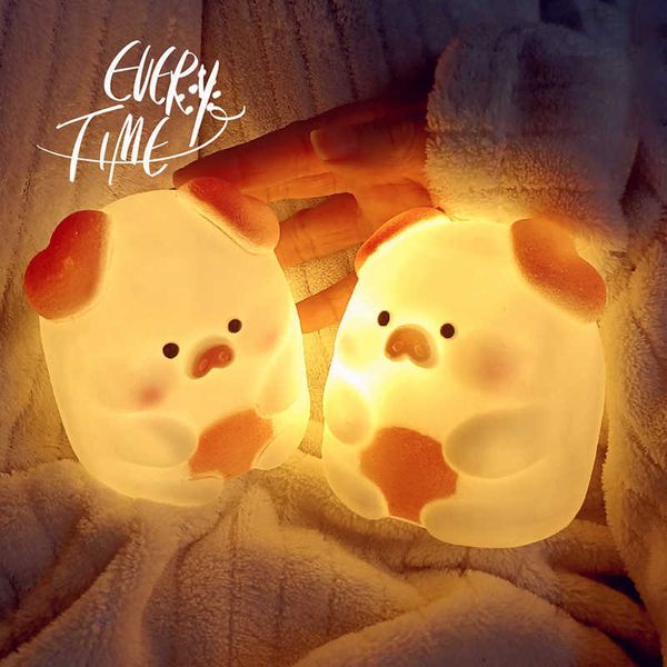 Dessin animé rose cochon créatif chaud Kawaii veilleuses lampe de chevet enfants jouets mignon lampe enfants cadeau d'anniversaire HKD230628