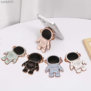 Cartoon plating 3D astronaut Stand Telefoonhouder mobiele telefoon Stand Socket Mobiele telefoon Accessoires Uitbreidende Stand Telefoon Bracket L230619