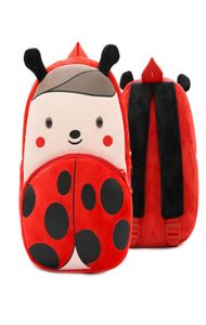 Dessin animé en peluche Ladybug sac à dos Animal Zoo Children Schoolbag Bags pour les enfants Kindergarten Girlsboys Gifts Nursery Supplies4608930