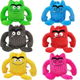 Cartoon pluche speelgoed gevuld pluche speelgoed 15 cm het kleur monster kinderen mijn emotionele kleine monsters kinderen geschenken c52